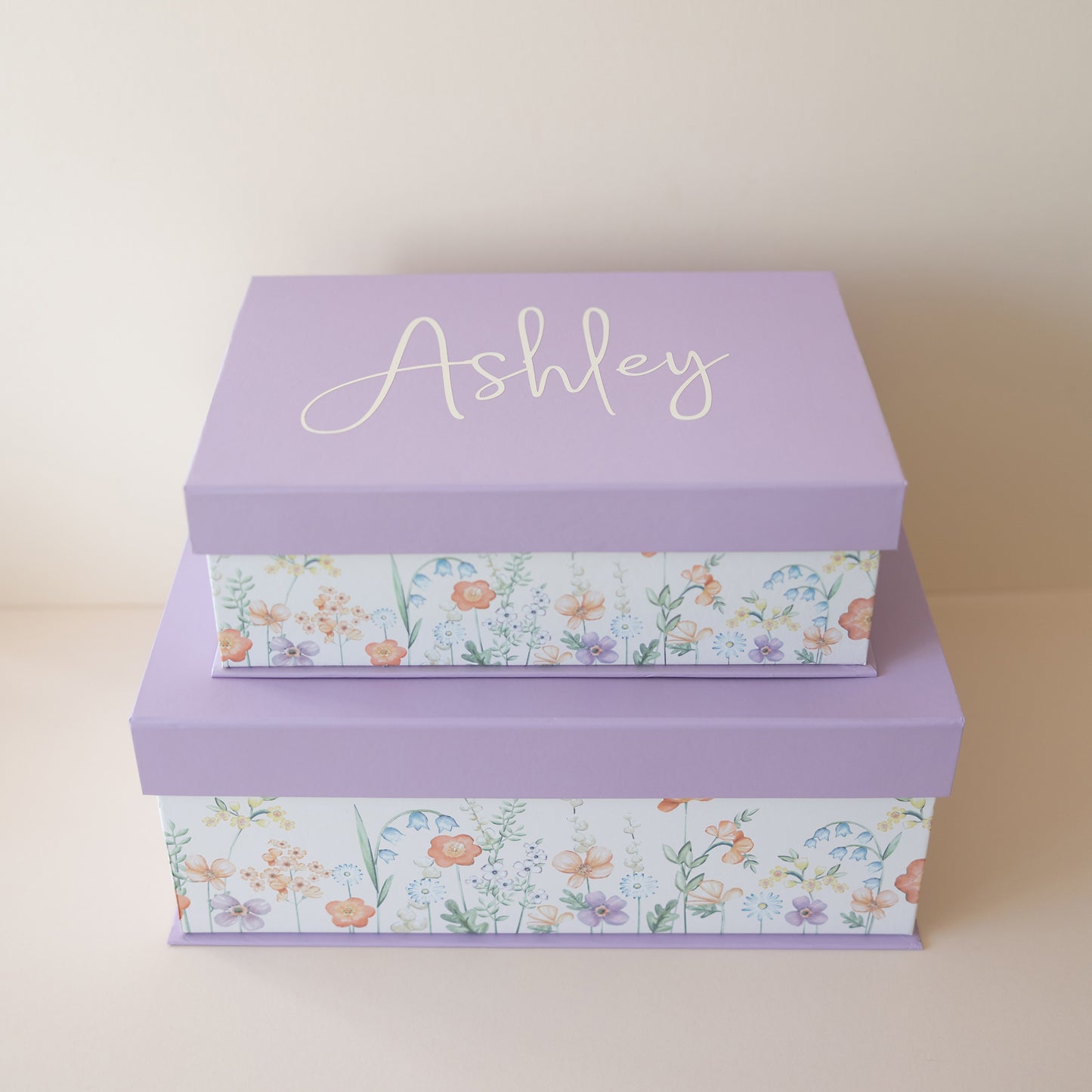 Floral keepsake gift box