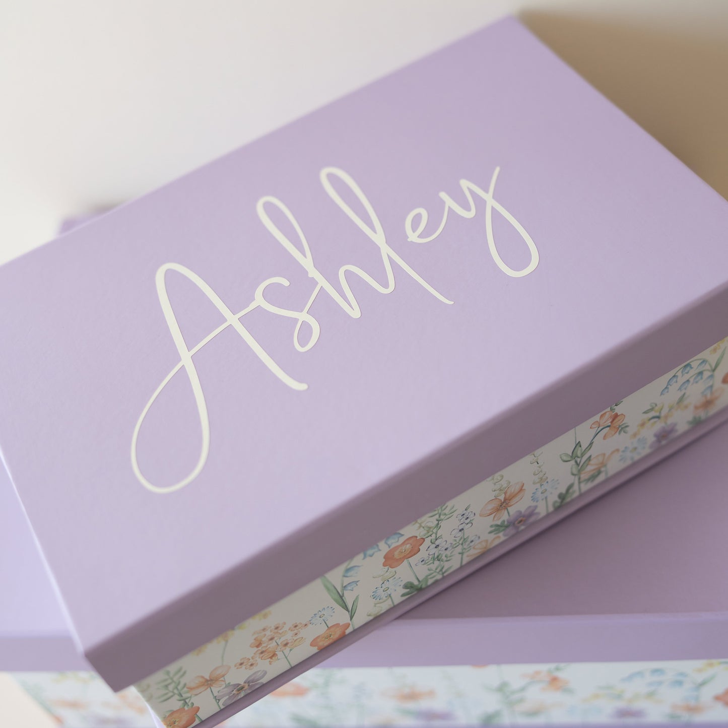 Floral keepsake gift box