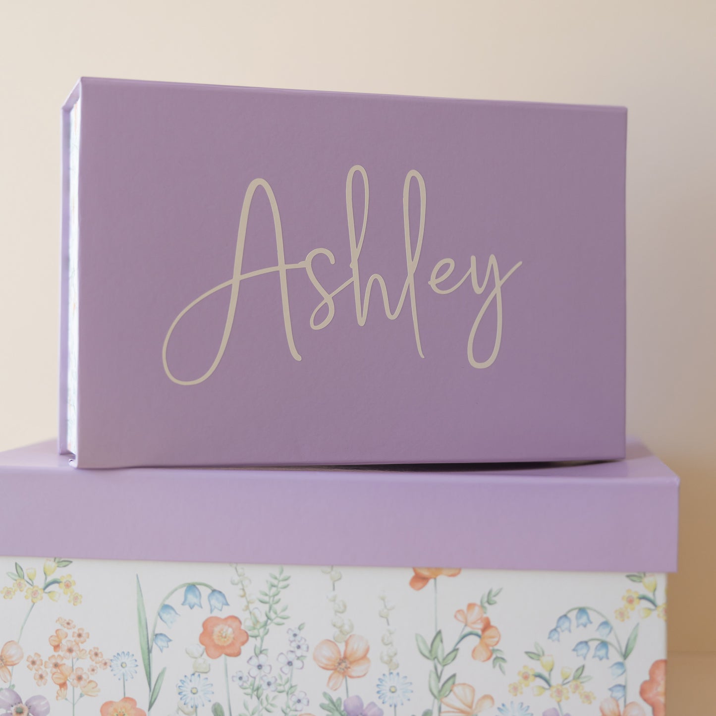 Floral keepsake gift box