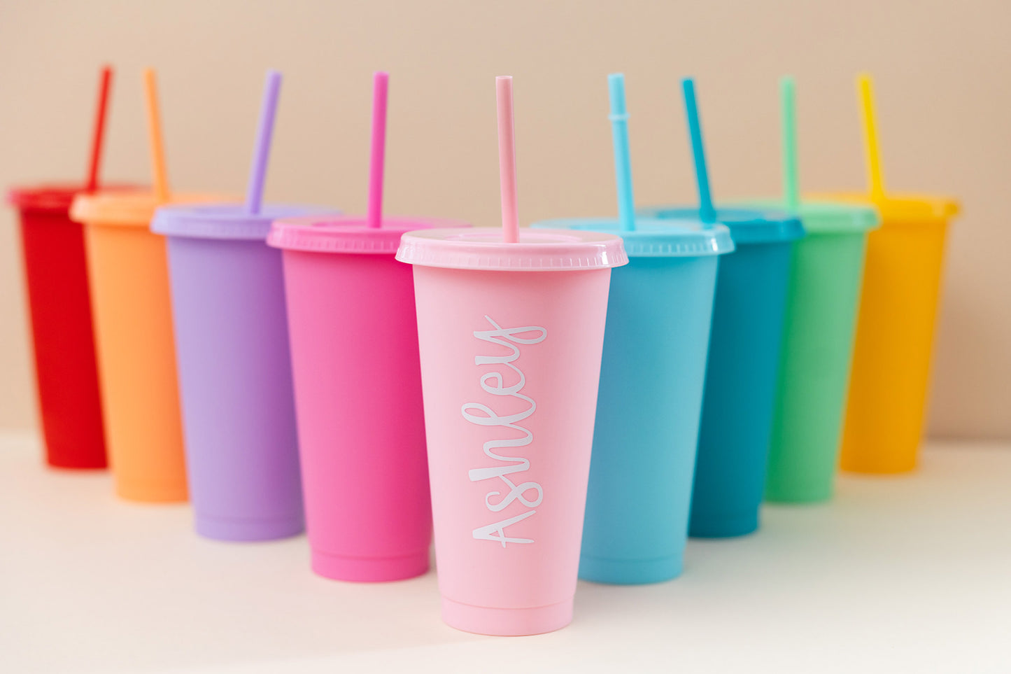 Personalised Tumbler With Straw
