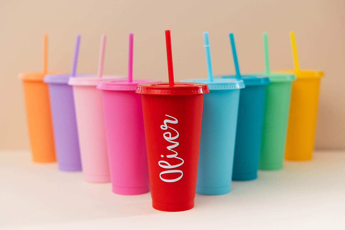 Personalised Tumbler With Straw