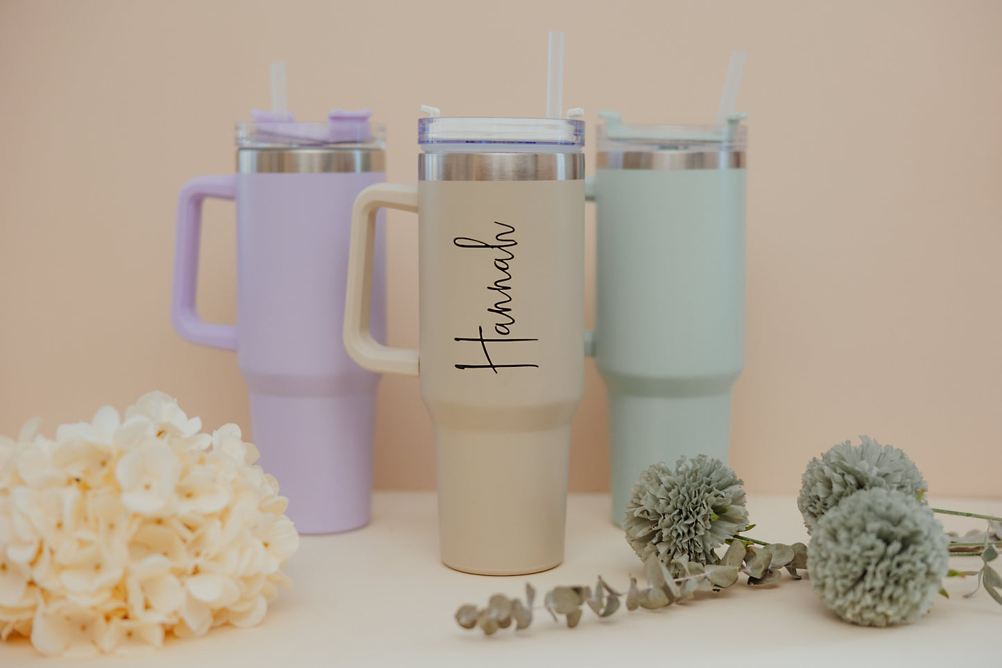 Large Personalised Drink Cup With Handle