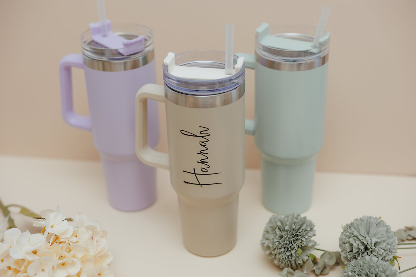 Large Personalised Drink Cup With Handle