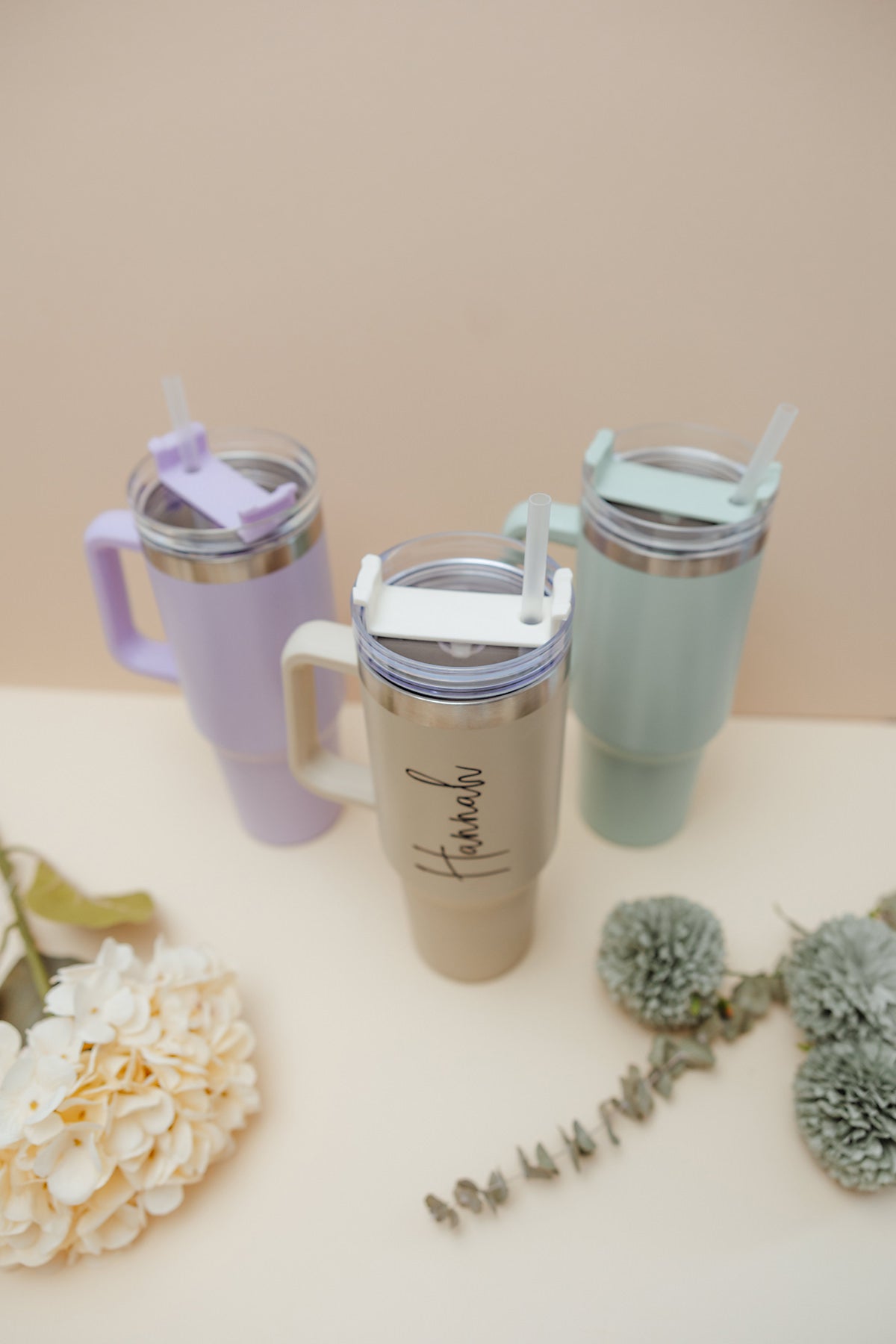 Large Personalised Drink Cup With Handle