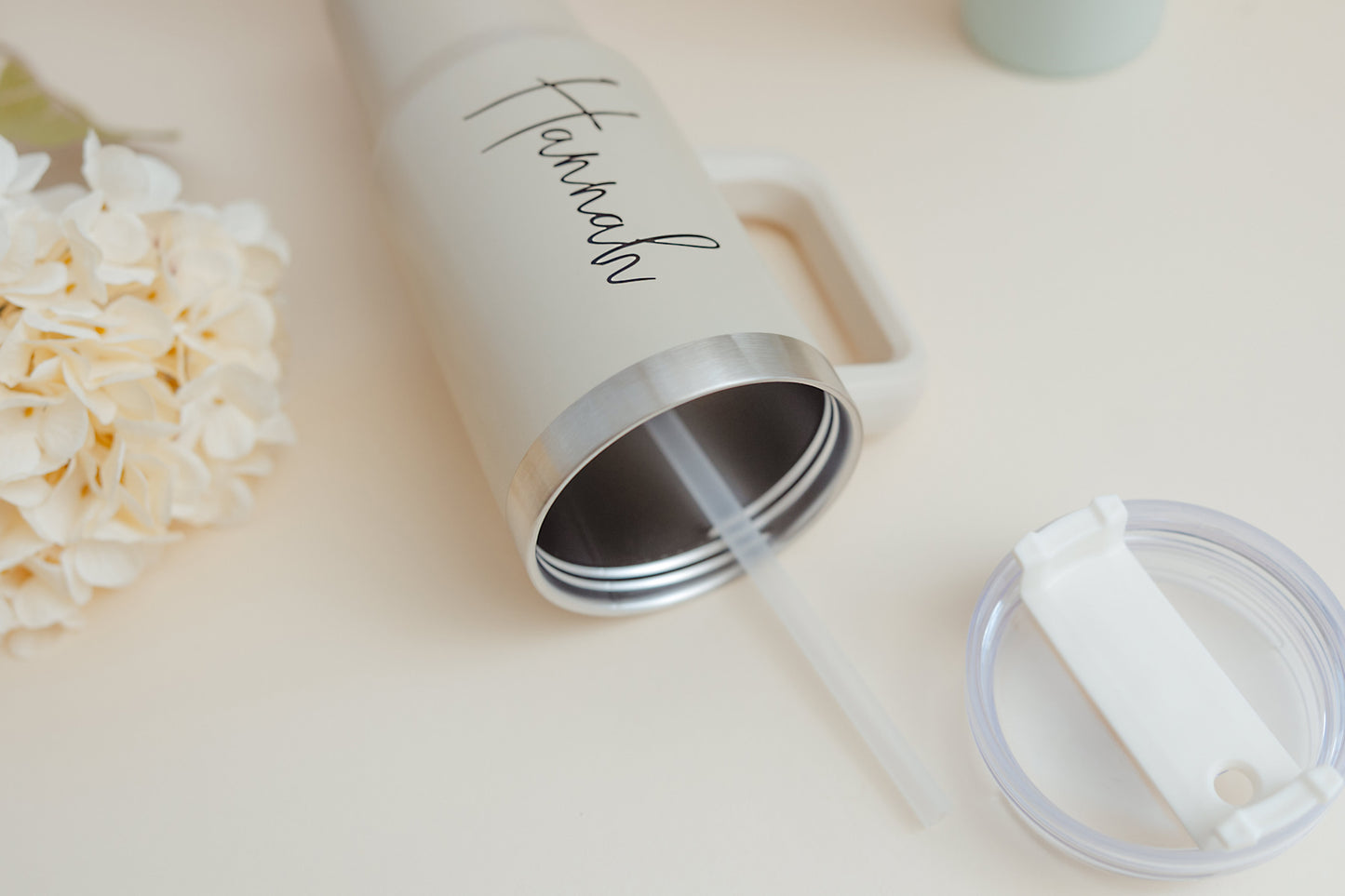 Large Personalised Drink Cup With Handle