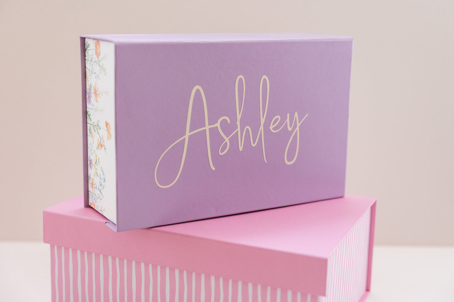 Floral keepsake gift box